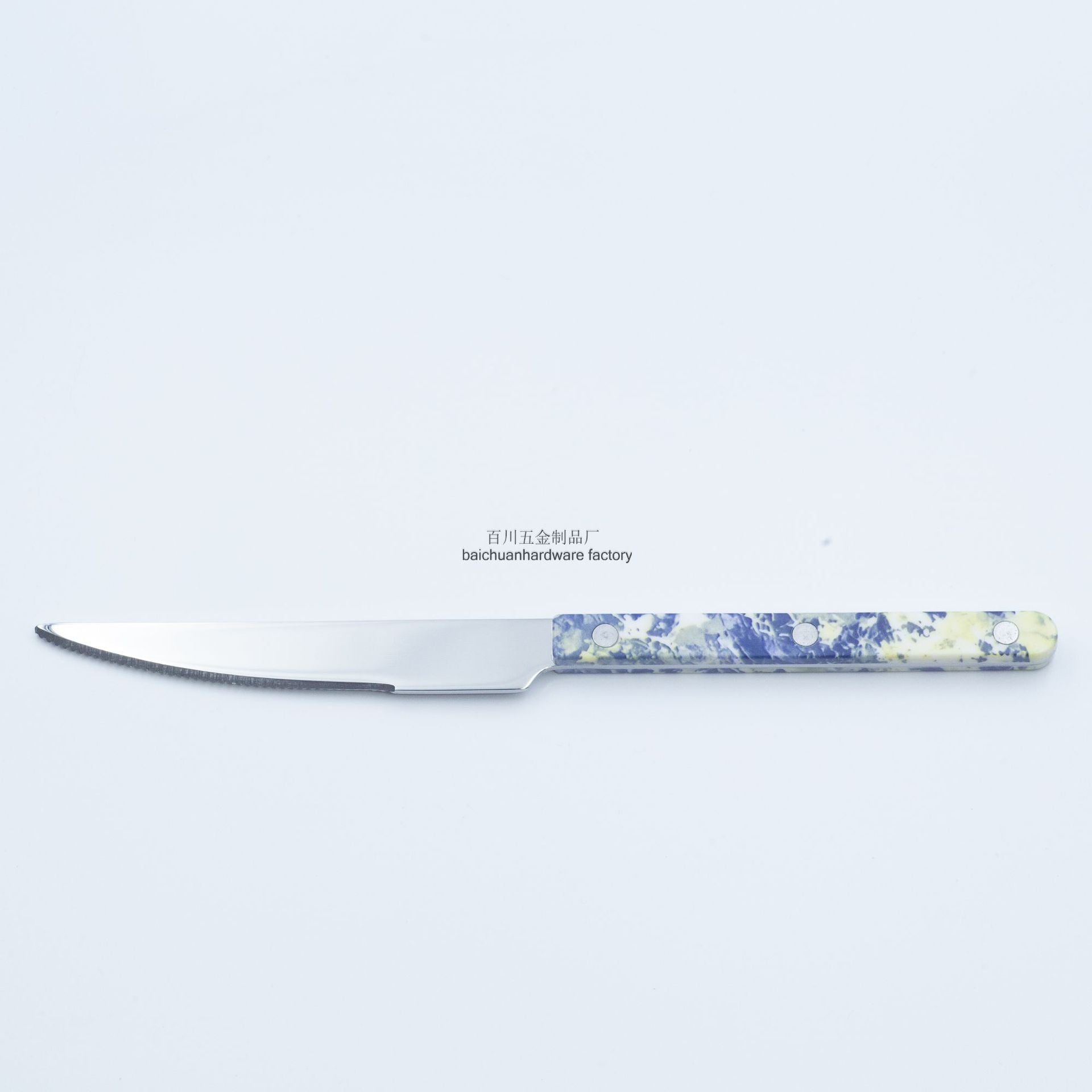 Marble Handle Western Tableware Set ABS Butter Fork Spoon Clip Handle Cheese Knife Dessert Chopsticks Spoon Fork