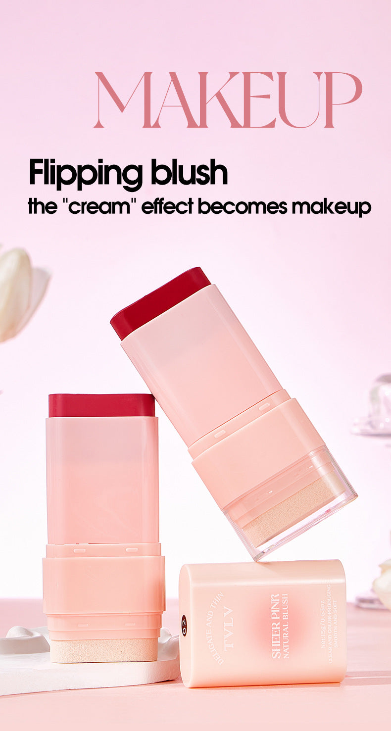 Matte Blush Cream15g Nude Six-Color Waterproof Gradient Blush Cream Version Daily Makeup
