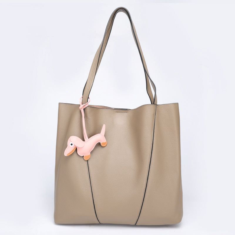 Lazy Style Tote Bag Large Capacity Underarm Shoulder Bag Casual Versatile Letter Bag