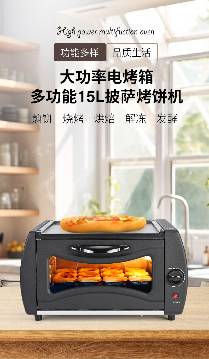 Visual Pancake Oven Multi-Functional Pizza Bread Baking Pancake Machine15Large Capacity Household Electric Oven