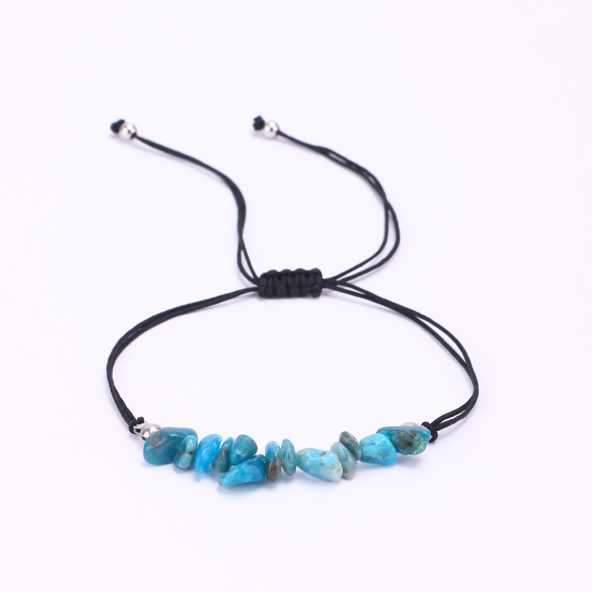 Women's Woven Crystal Stone Bracelet Women's Friendship Gift Simple Fashion Adjustable Amethyst Woven Bracelet