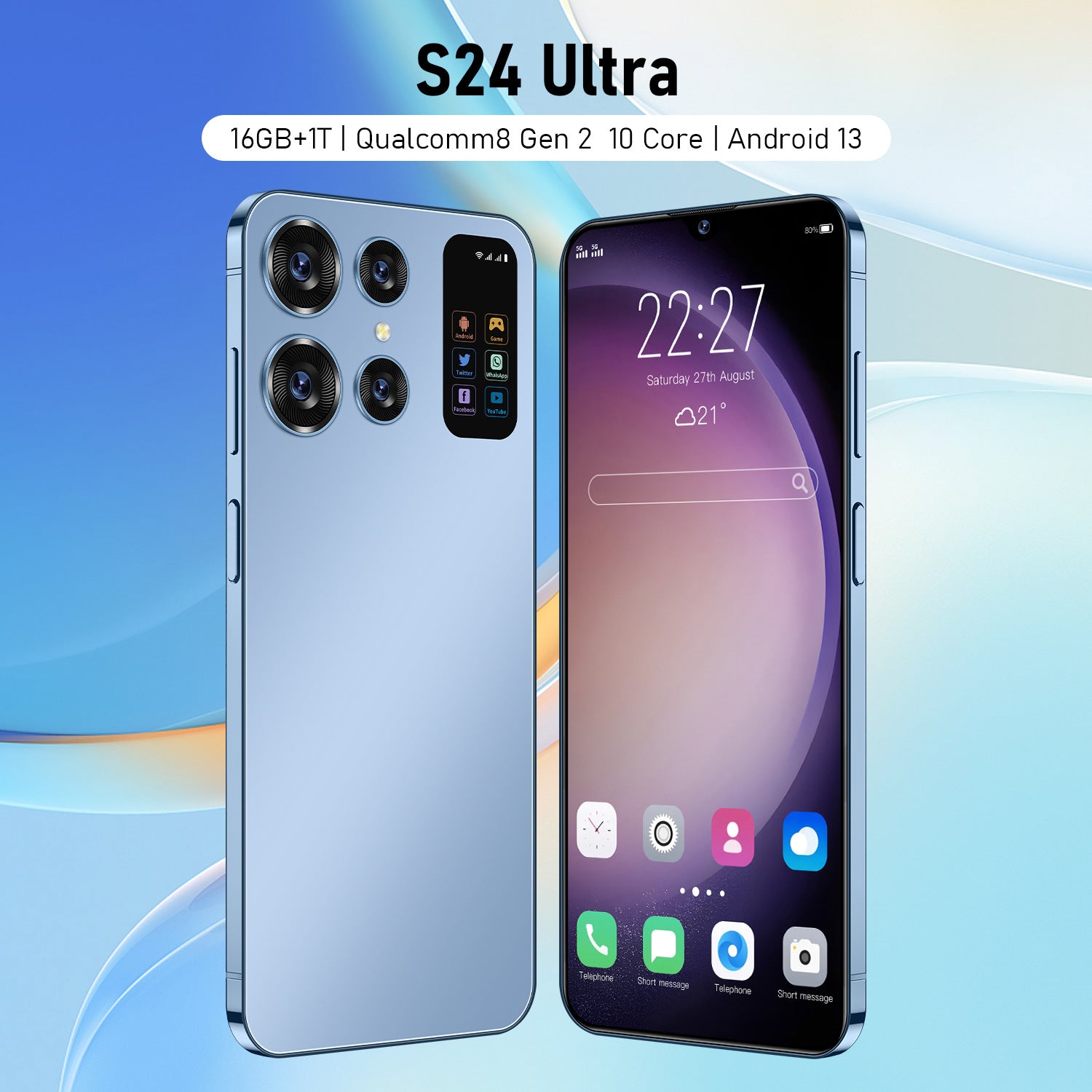 2024Exclusively available worldwide S24 Ultra Mobile Phone16+1TB Large Memory HD Screen Source Manufacturer