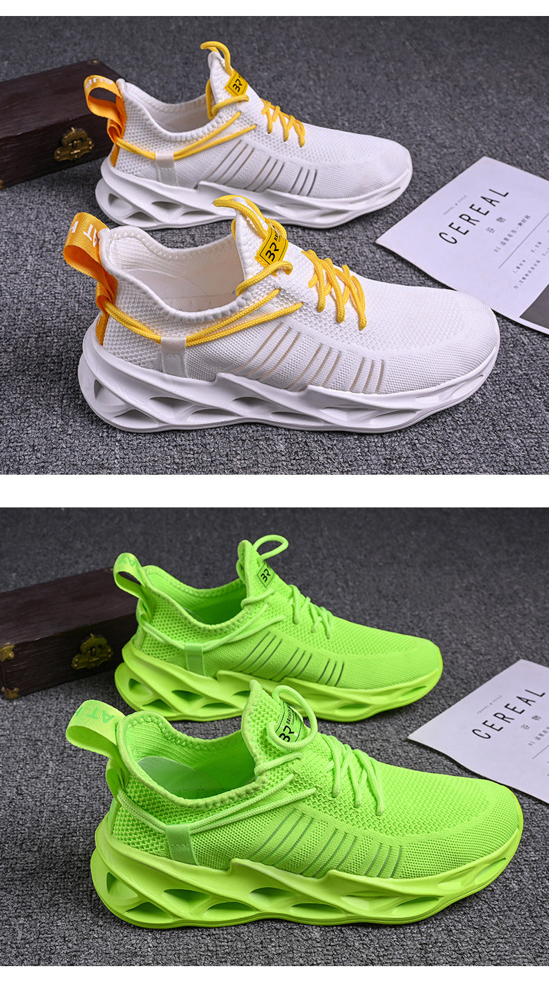 Summer Youth Coconut Shoes for Middle and High School Students, Breathable Mesh Blade Edge, Wear-resistant, Non-slip Sports Running Shoes, Casual Trendy Shoes