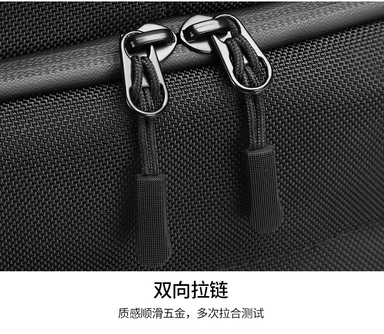 OZUKO Business Backpack Men's Commuting Large Capacity Computer Bag Travel Backpack High-end Waterproof School Bag