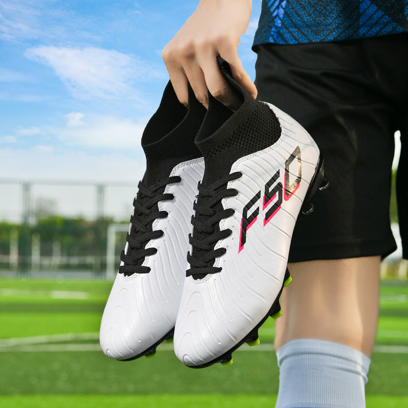 Manufacturer's New Football Shoes with Broken Nails for Men TF Long Spike Football Training Shoes Rubber Short Spike Large Size Student Football Shoes