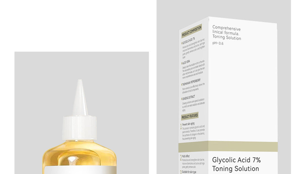 Exclusive for 7%Glycolic Acid Lotion Glycolic acid toner Fruit Acid Exfoliating Skincare