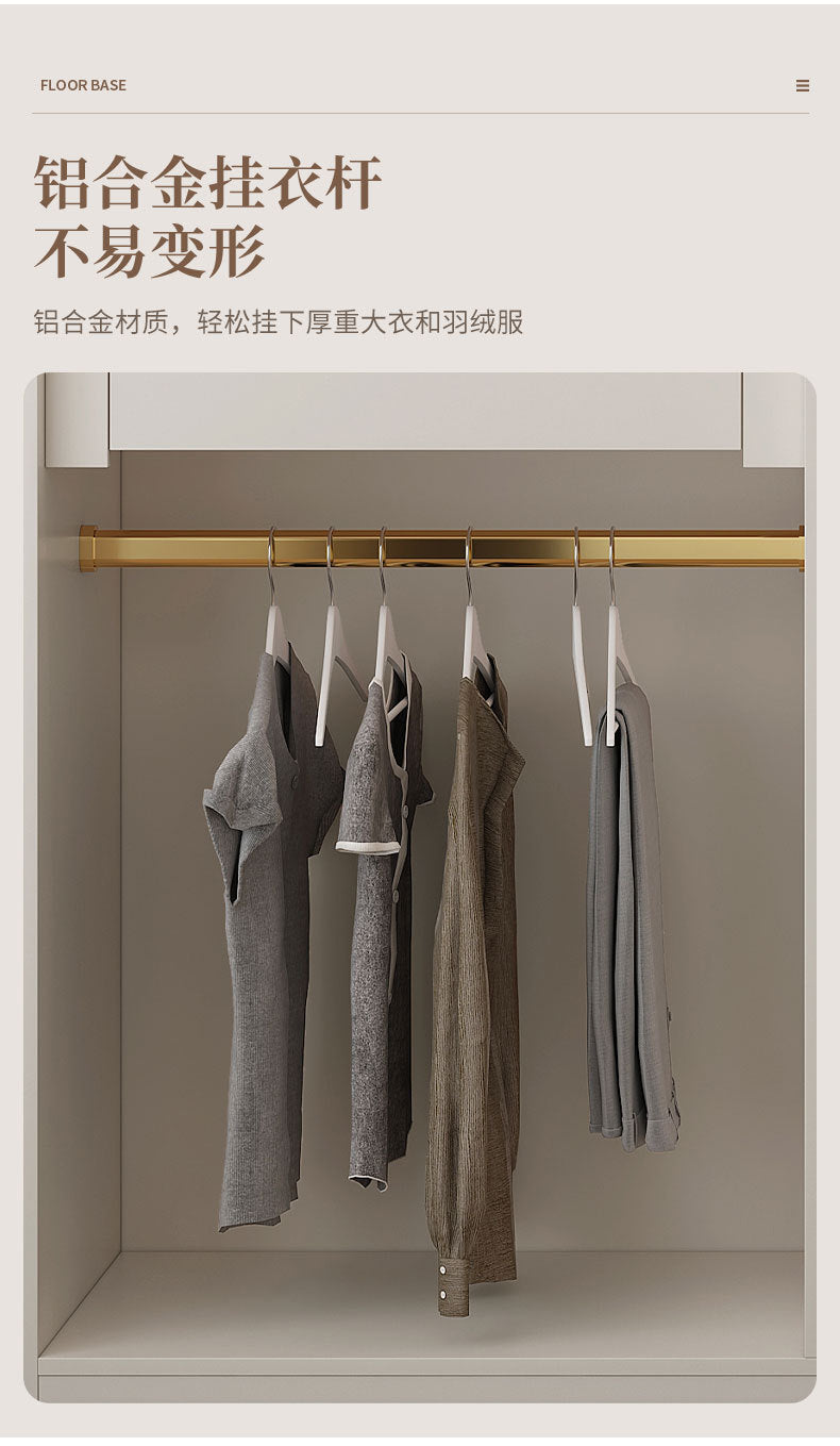 Solid Wood Multi-layer Board and European Pine Board Wardrobe Customization for Home Bedroom Cloakroom One Door to Ceiling Full House Custom Wardrobe