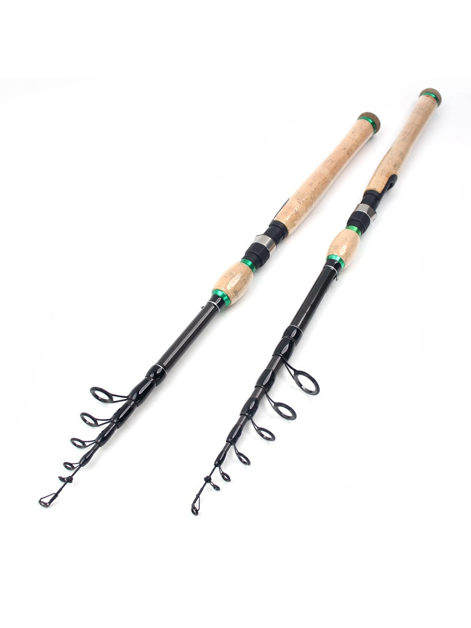Carbon Fiber Telescopic Lure Rod with Extended Cork Handle, Ultra-Hard European and American Style Popular Bass and Snakehead Fishing Rod