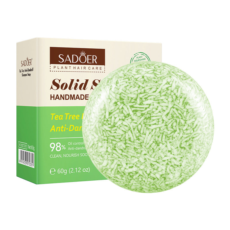 Plant-Based Shampoo Soap60g SADOER Strengthen Hair Roots Deep Clean Hair Soap  Wholesale