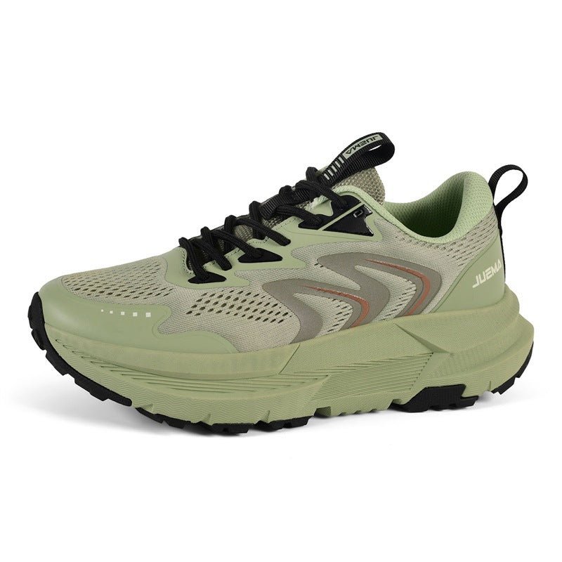 Men's Shoes New2025Mesh Breathable Running Shoes Anti-Slip Shock Absorption Lightweight Soft Sole Sports Shoes Manufacturer Wholesale