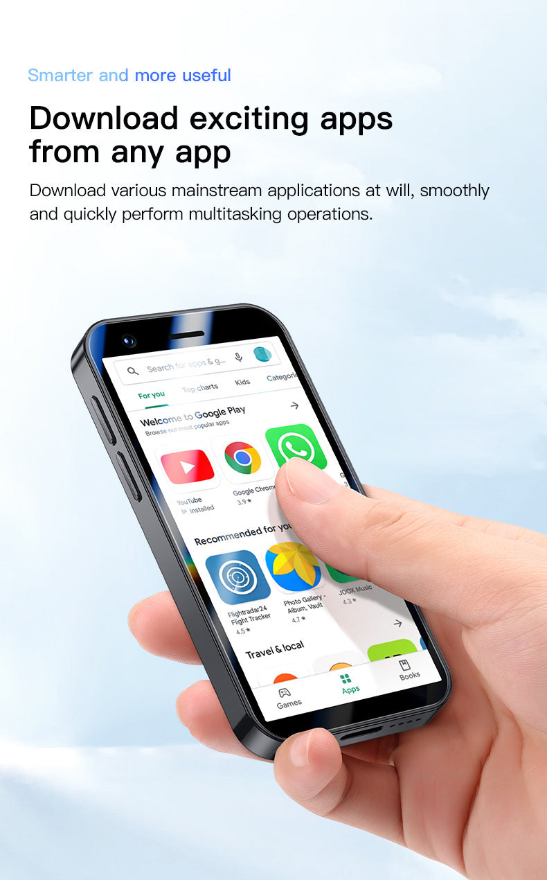 P70promax Mini Mobile Phone3.04-inch Quad-Core Android8.1Ultra-Small Pocket Traditional Chinese Google