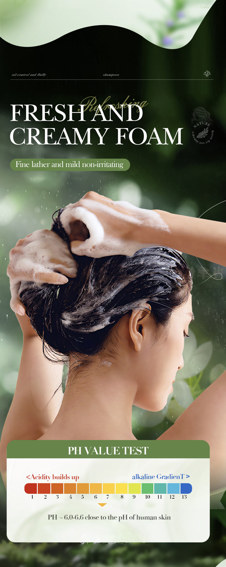 Mint Rosemary Fluffy Shampoo SADOER Strong Shampoo  Wholesale