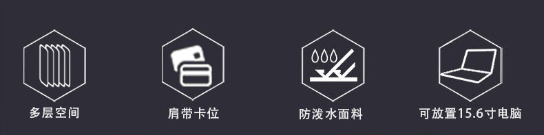 OZUKO Business Backpack Men's Commuting Large Capacity Computer Bag Travel Backpack High-end Waterproof School Bag