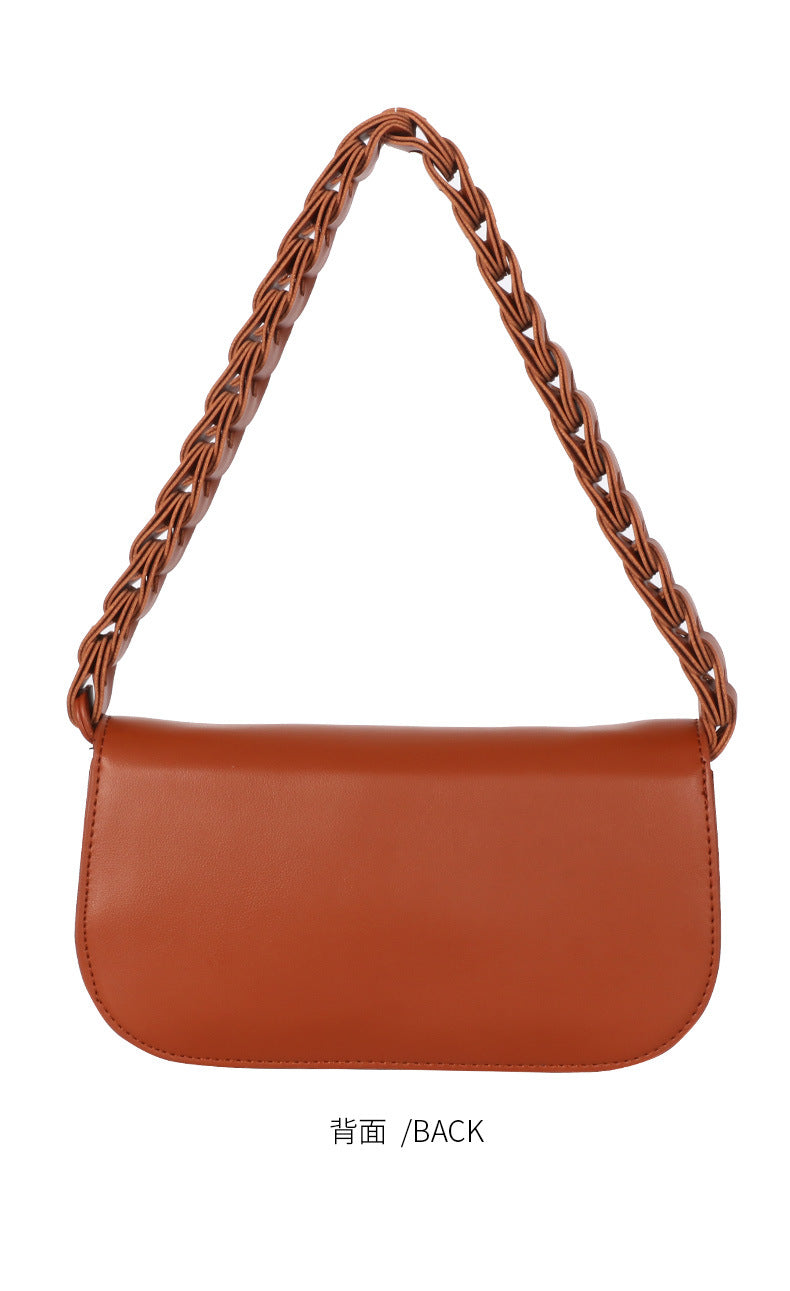 Fashion Woven Versatile Women's Bag Underarm Bag French Niche Versatile Saddle Bag Single Shoulder Bag New Crossbody Bag for Women
