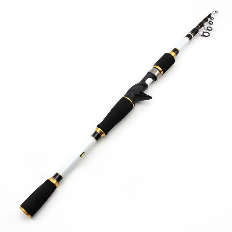 A European and American Style Straight Handle Telescopic Lure Rod Portable Carbon Fishing Rod Sea Rod Bass Carp Rod