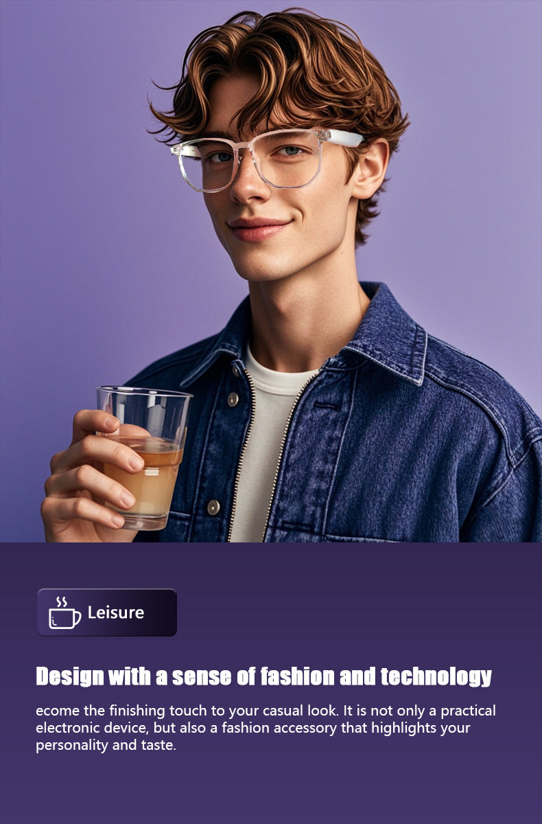 【AI Translation】Smart Translation Glasses Sunglasses Bluetooth Glasses Polarized UV Protection Blue Light Listening to Music Calling