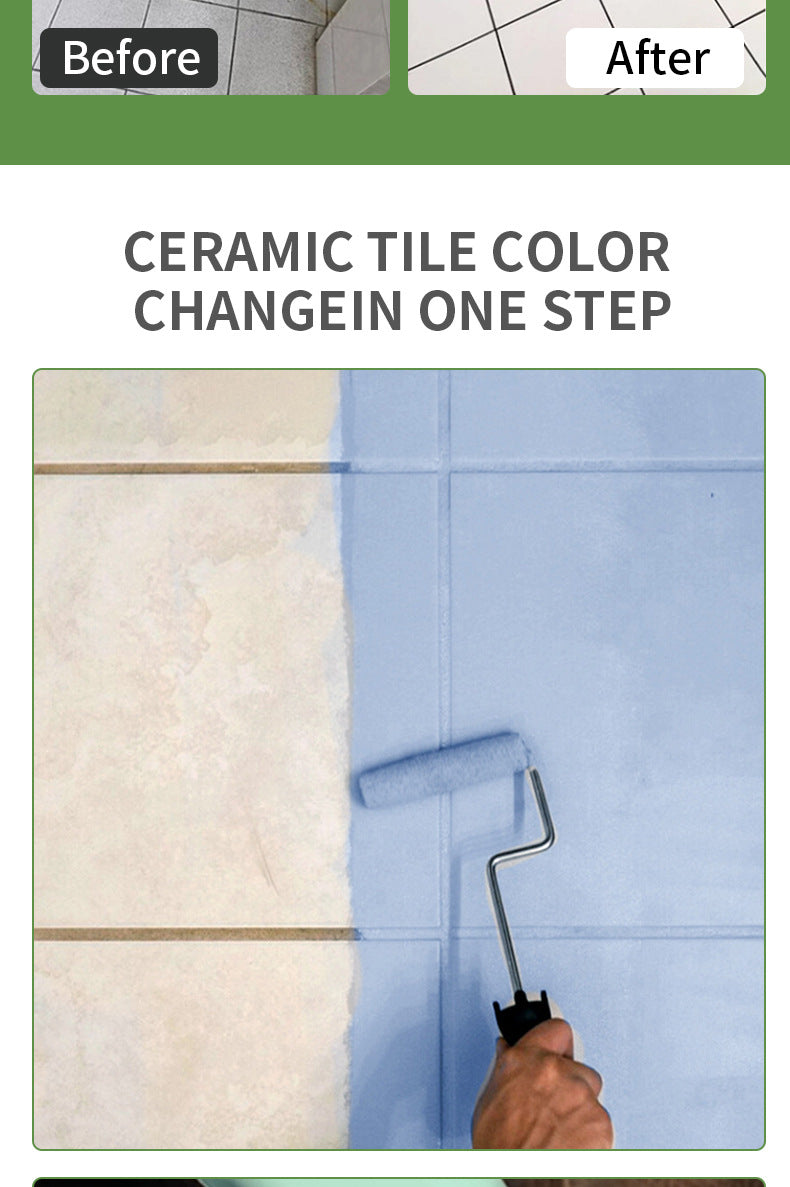 Xiyin Water-Based Tile Paint Bathroom Floor Tile Renovation Paint Special Paint Wear-Resistant Glass Color-Changing Paint Tile Paint