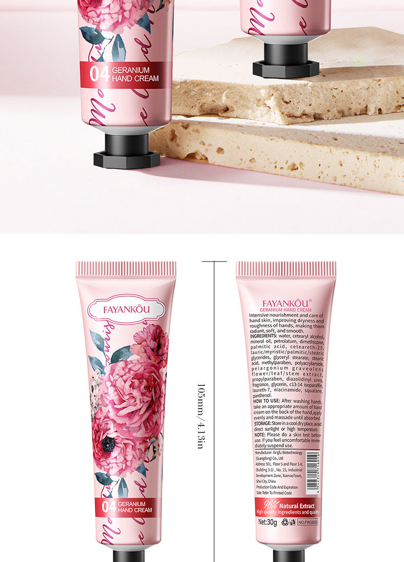 Plant and Fruit Hand Cream FAYANKOU Moisturizing Autumn and Winter Anti-Dry Crack Hand Cream  Foreign Trade Wholesale