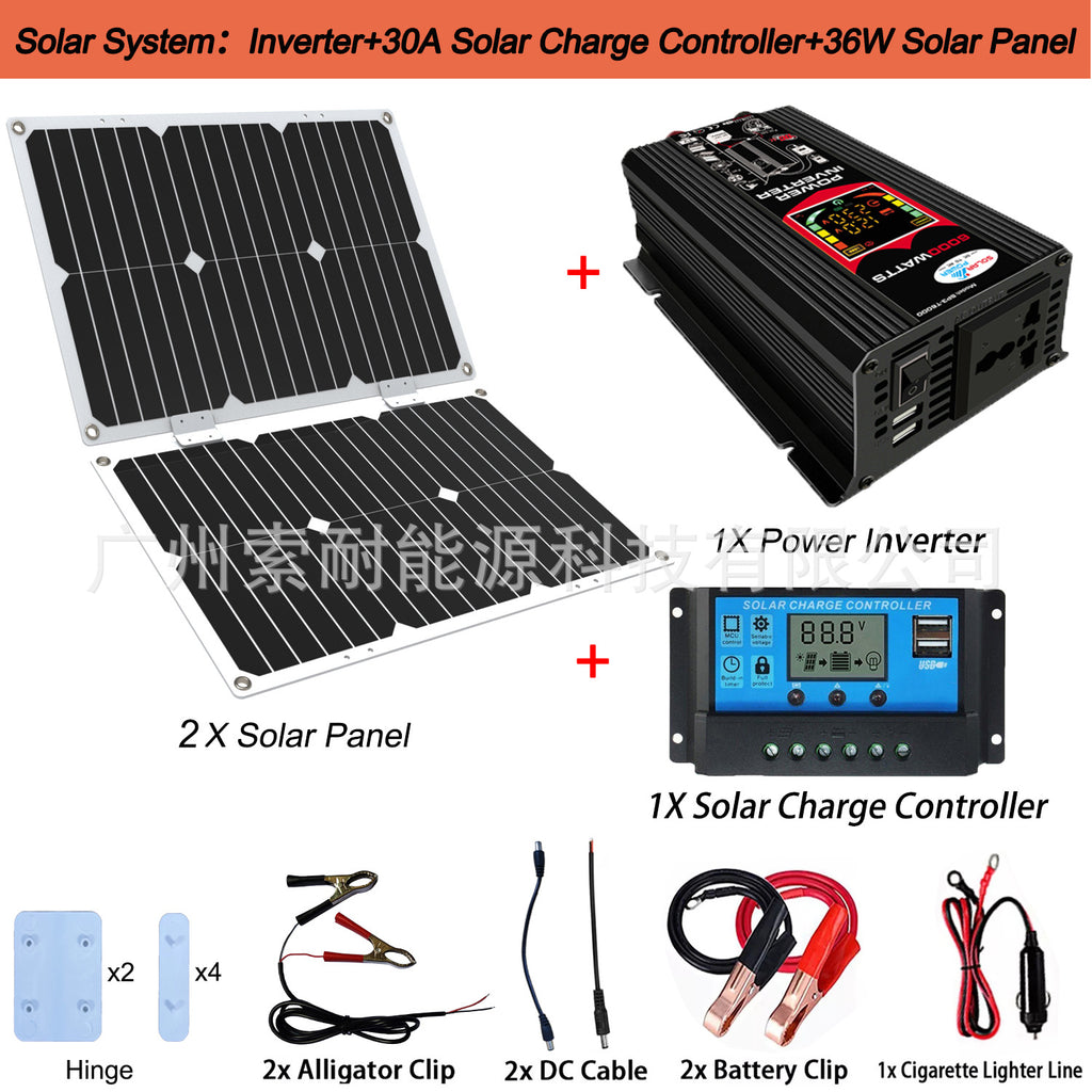 Motorcycle and Car Parts Inverter Power Supply500W Car Charger Adapter DC12V Turn AC110V/220V Vehicle Inverter