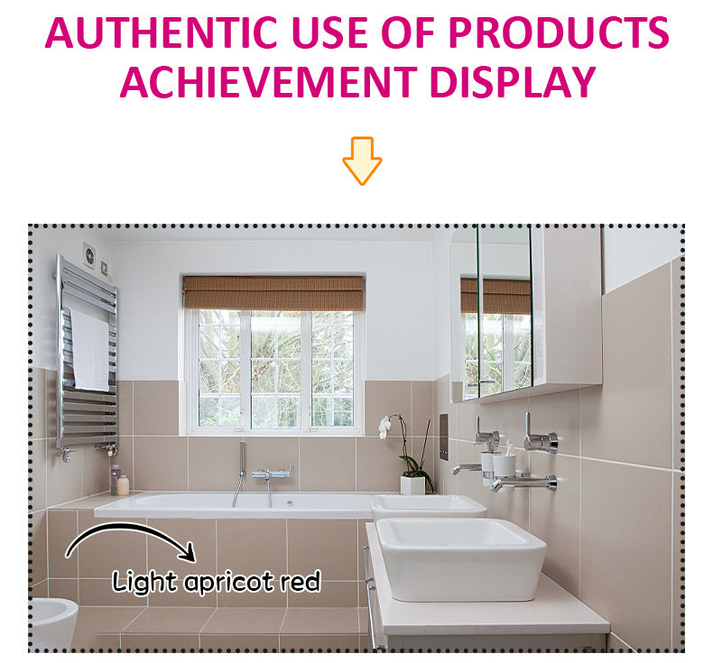 Water-Based Tile Paint Bathroom Floor Tile Color Change Renovation Coating Toilet Glass Wear-Resistant Waterproof Paint Matte