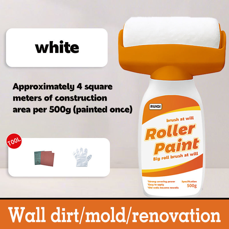 Hot-Selling Indoor Wall Roller Paint Water-Based Odorless Latex Paint with Roller Brush for Wall Renovation and Repair