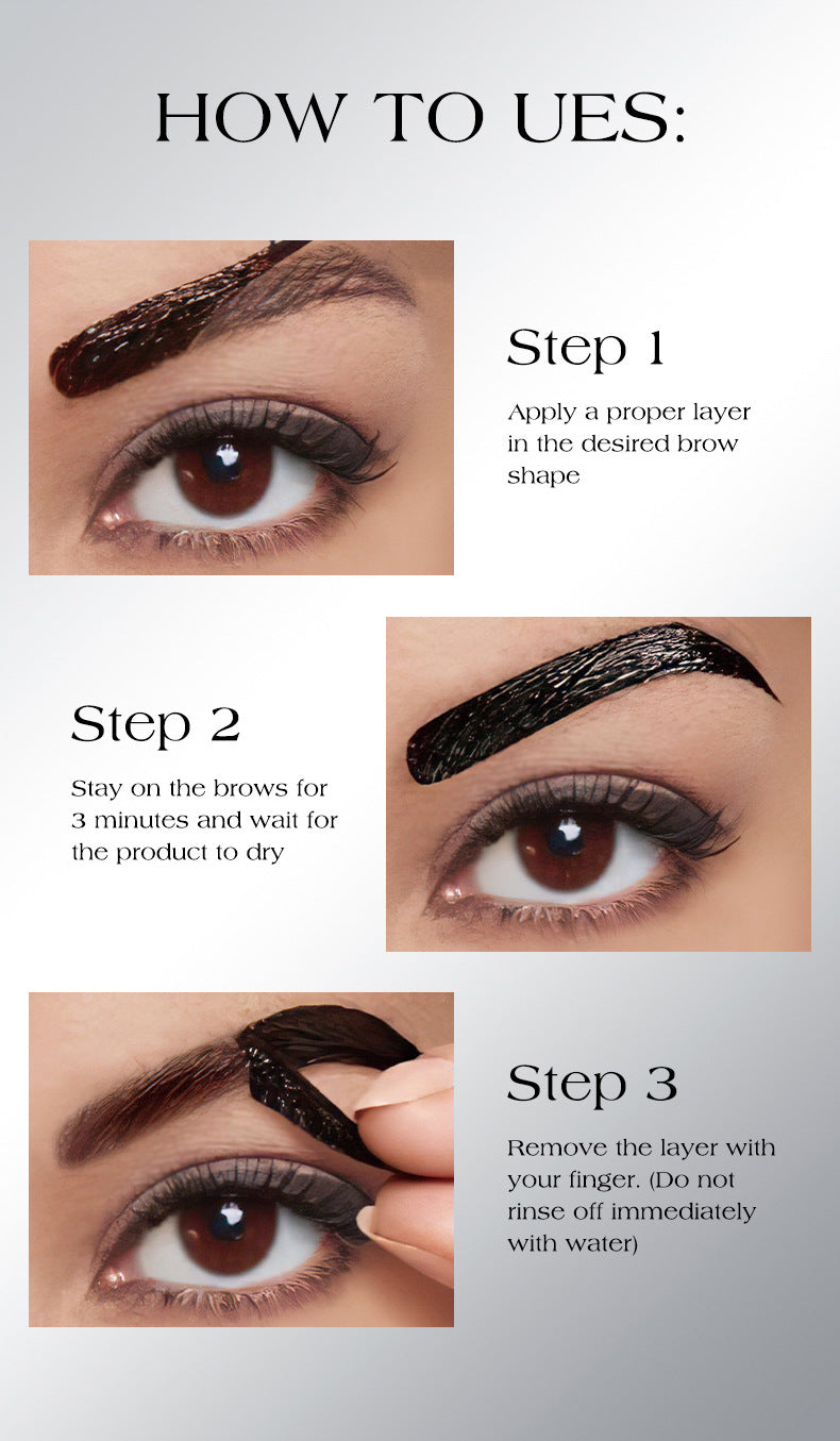 ICVC Non-removable Peel-off Eyebrow Dye Long-lasting Waterproof6g Non-smudging Daily Use Cosmetics