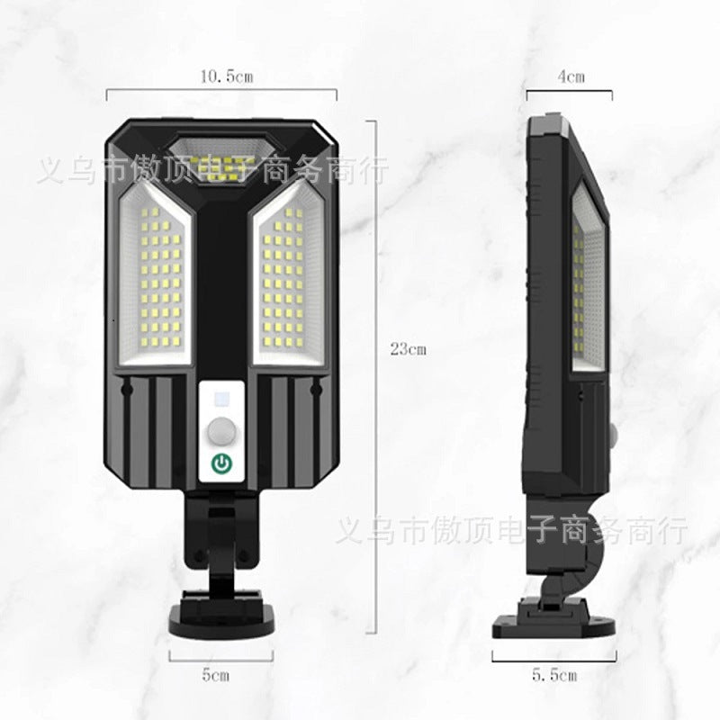 New Solar Light Outdoor Street Light Waterproof Garden Light LED Wall Light with Remote Control Garage Light COB
