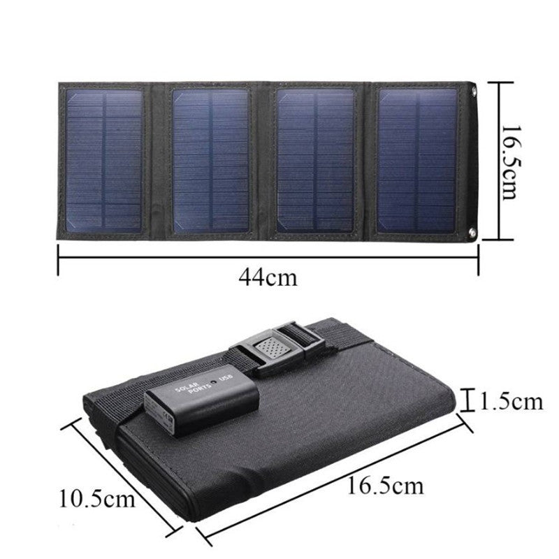 Traveler Outdoor Solar Panel Portable Foldable Photovoltaic Charging Panel Small Solar Charging Bag Photovoltaic Power Supply