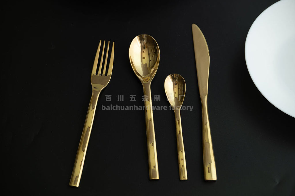 Nordic Style ins304Stainless Steel Steak Knife Fork Spoon Wave Pattern Creative Simple Western Dining Utensils Hotel Supplies Wholesale