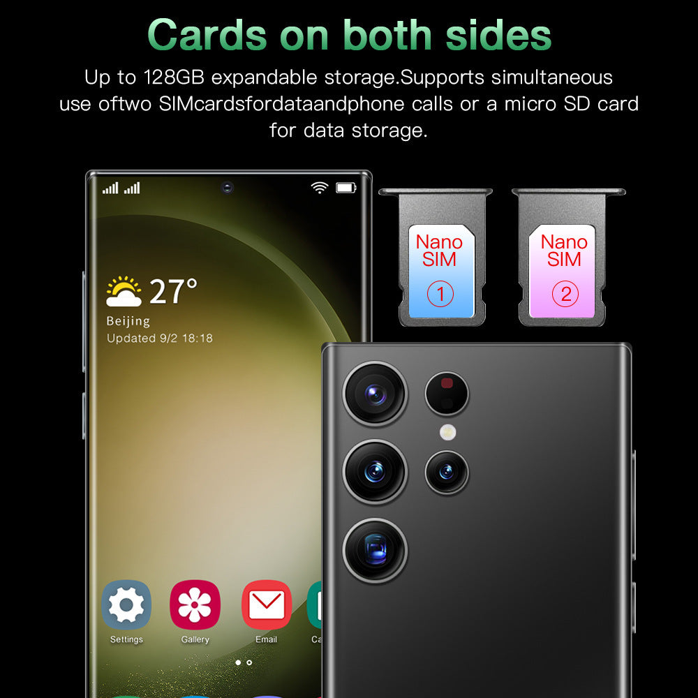 S23Ultra Spot Goods5G Smartphone6.7Inch Screen3+64GB Student Android Phone Dropshipping
