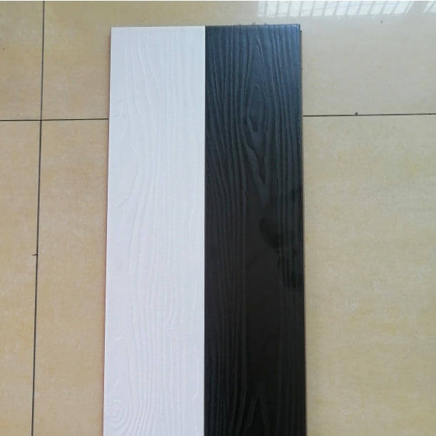 Eco-friendly Hdf Board Birch Wood Pure Milk White Glossy High Gloss Black and White Laminate Flooring for Events
