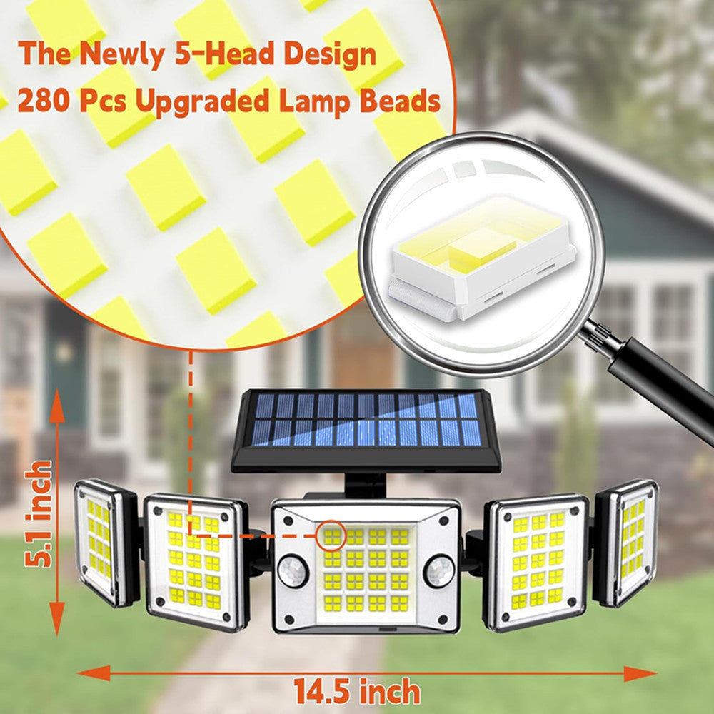 New solar outdoor garden light waterproof LED Wall Lamp Human Body Sensing Garden Lamp with Remote Control