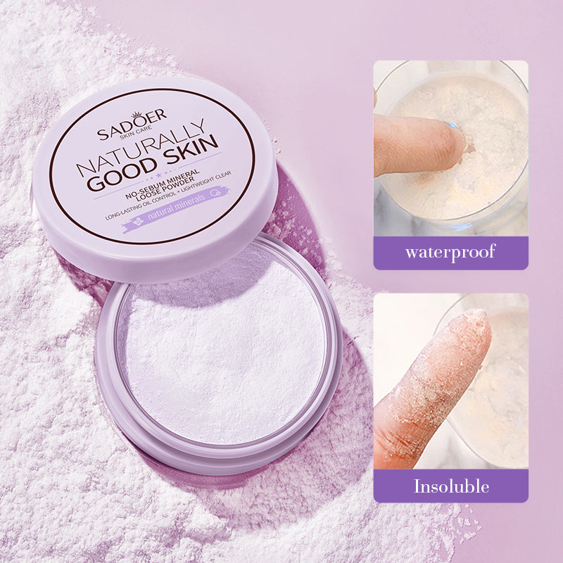Makeup SADOER Mineral Loose Powder Refreshing Lightweight Setting Concealer Powder  Wholesale