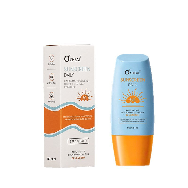 Whitening Sunscreen Cream Hot Sale on Thai E-commerce SPF50+No Makeup Moisturizing Cream60g Daily Beauty Makeup