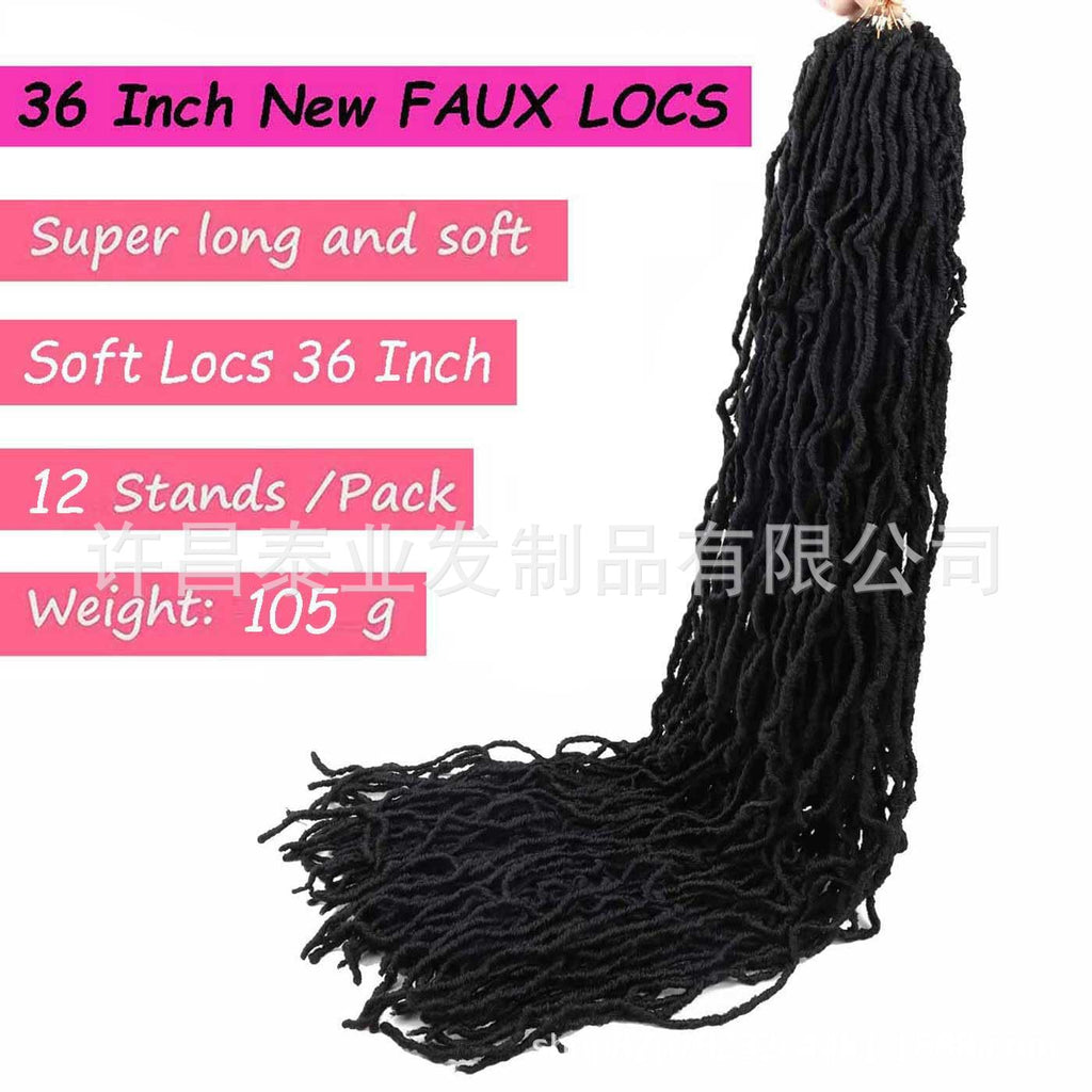 African Wig Synthetic Braids Earthworm Curly Braids African Dreadlocks NU Locs Crochet Dreadlocks Soft Locs