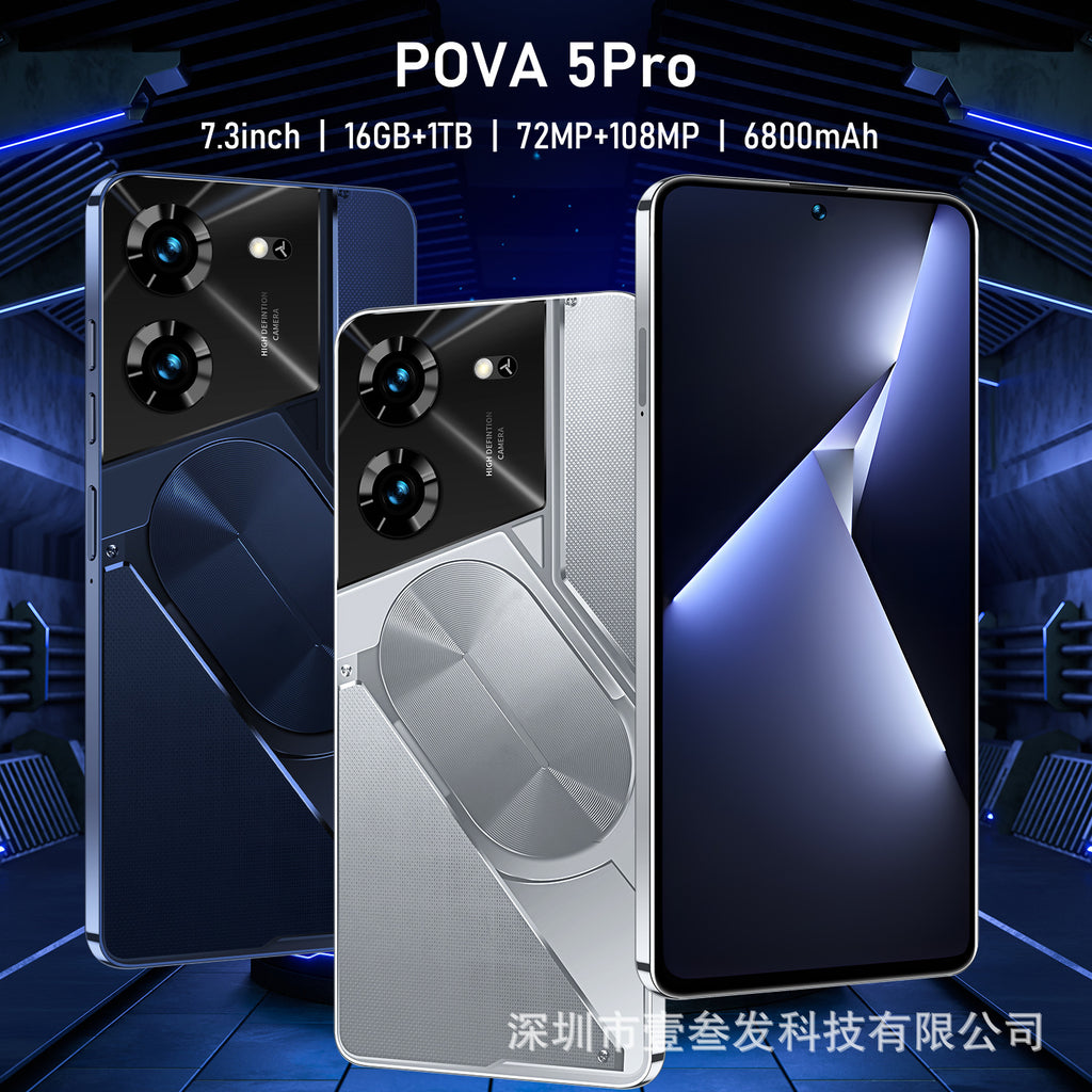 POVA5pro Popular2+16G 7.0Inch All-in-One Low Price Genuine4G New Smartphone