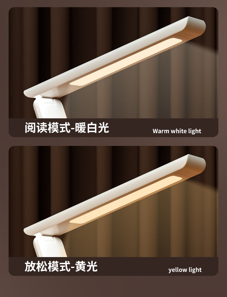 Desk Lamp for Students with Clock Alarm Creative Desktop Reading Lamp Dimmable Color Adjustable Student Dormitory Lamp