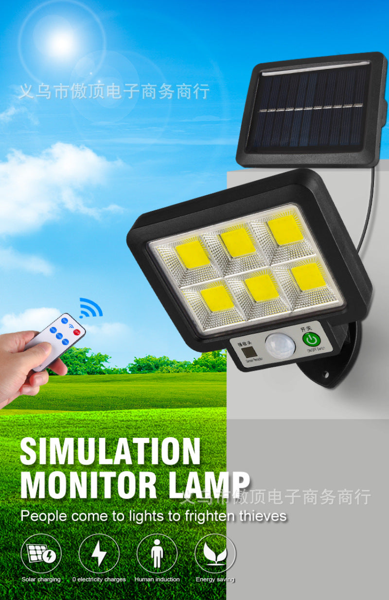 New Solar Split Light Human Body Sensing Wall Light56LED Garden Light Outdoor Waterproof Street Light Garden lamp