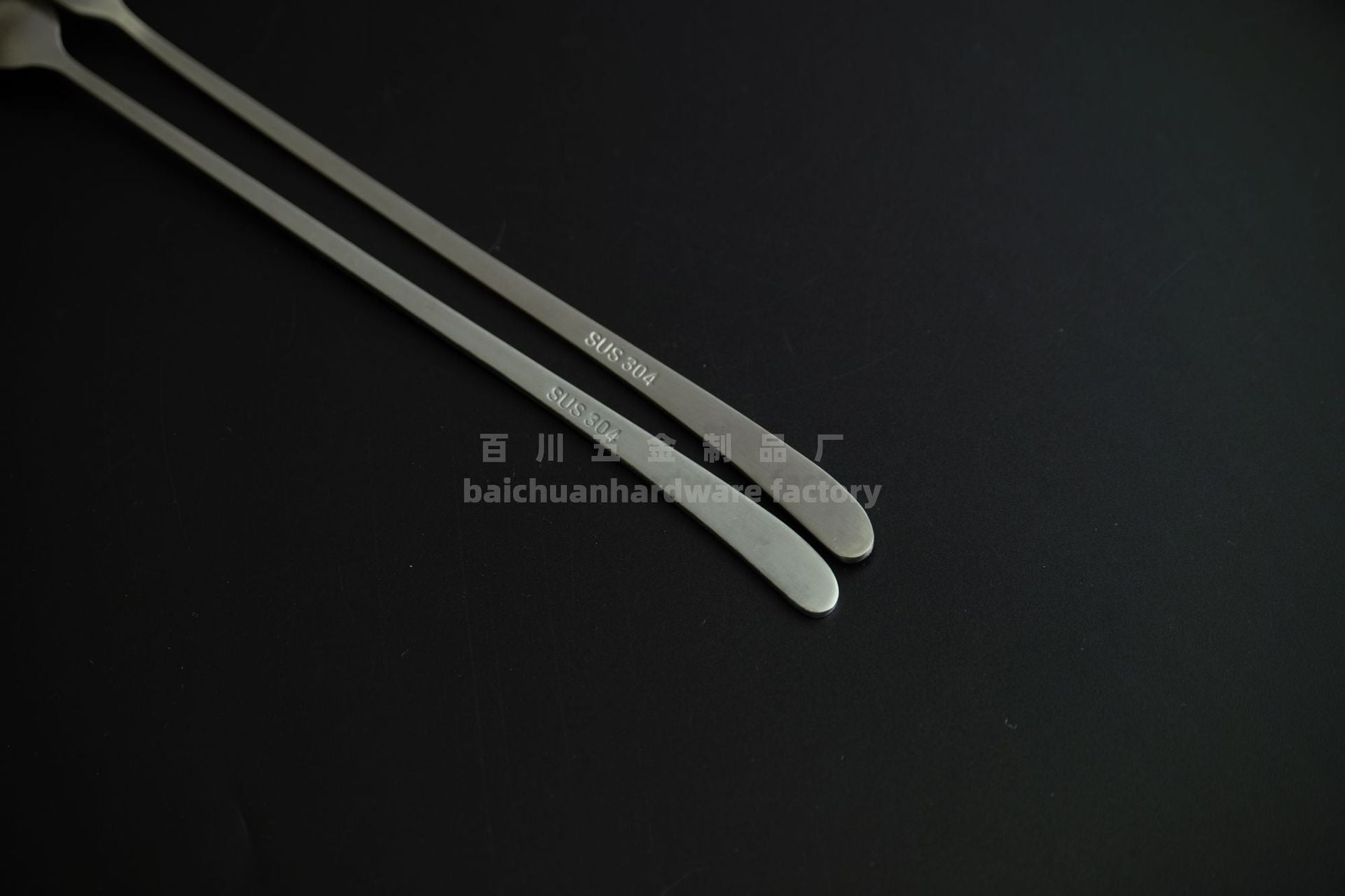 304Stainless Steel Creative Smiley Face Slanted Handle Laser Spoon Chopsticks Fork Student Tableware Full Set Gift Children's Tableware