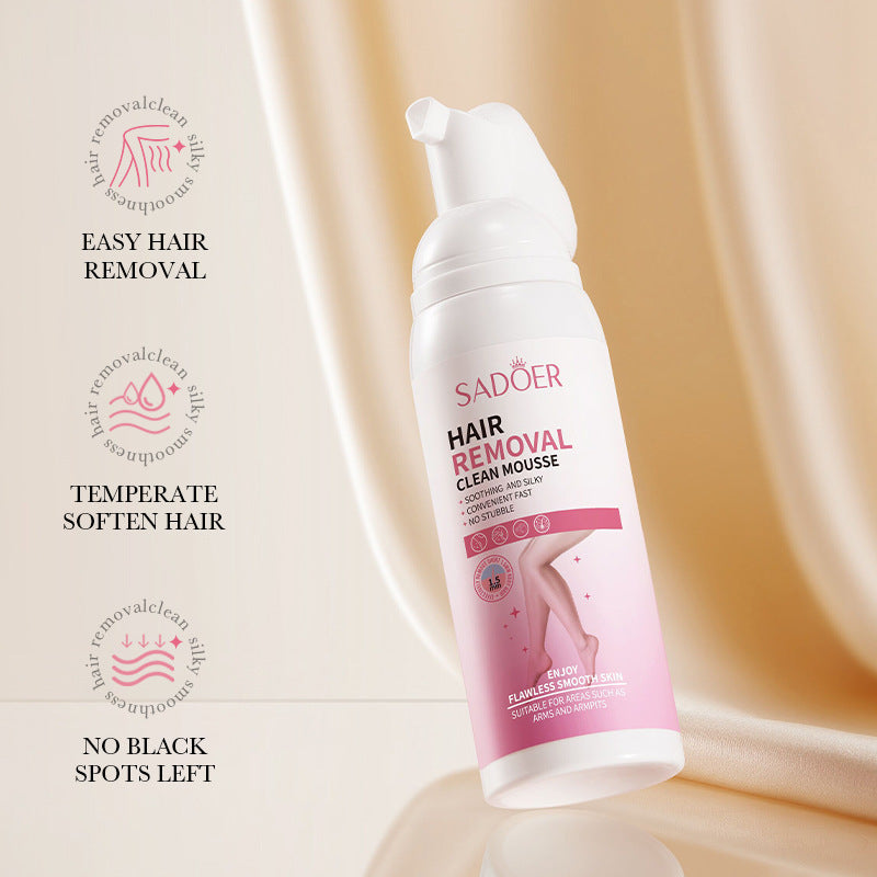 Hair Removal Mousse100gSADOER Hair Removal Non-Irritating Silky Smooth Skin Cleansing Depilatory Cream  Wholesale