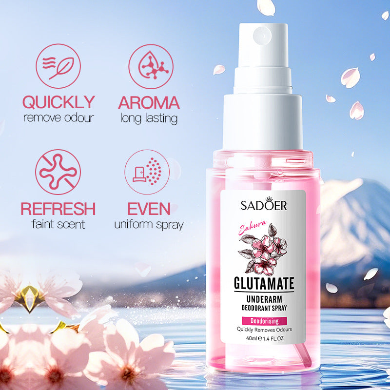 Sakura Underarm Fragrance Spray SADOER Underarm Antiperspirant Spray  Wholesale