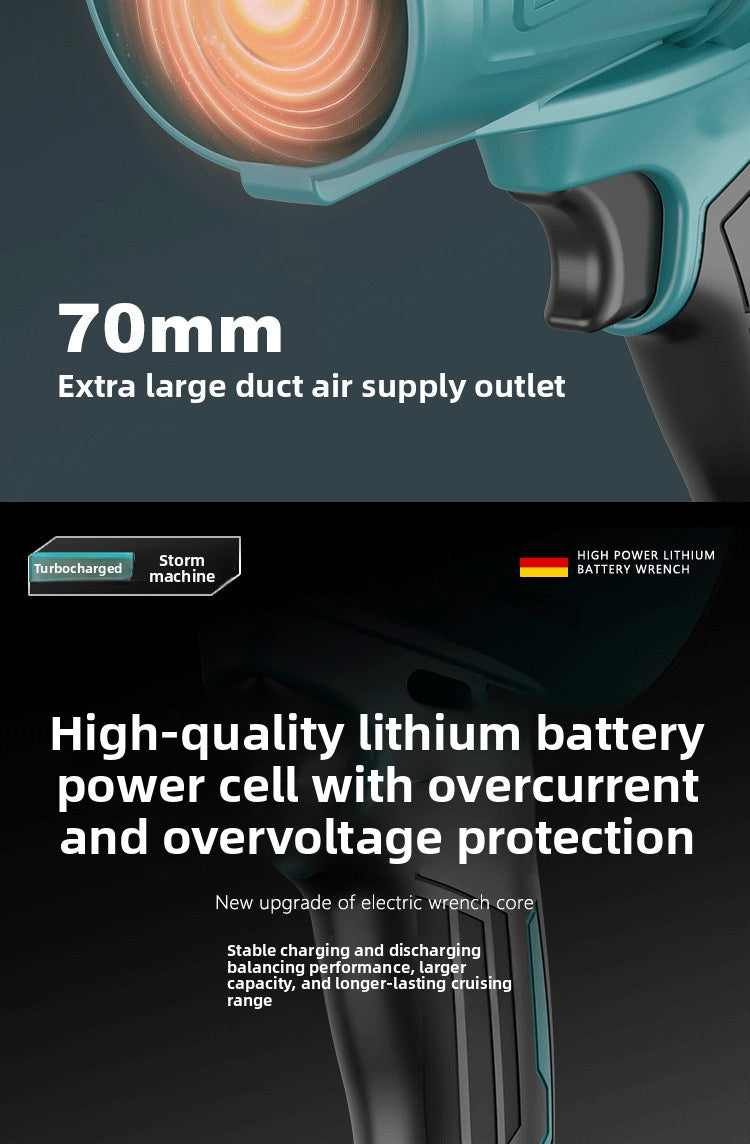 Outdoor Camping Lithium Battery Powerful Fan Wireless Fan Portable High Power Powerful Lithium Battery Fan Electric