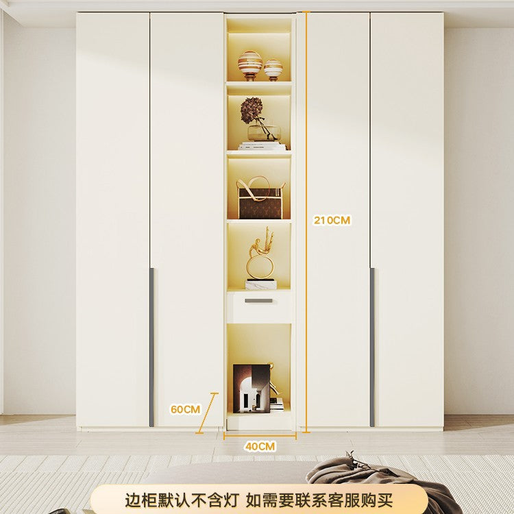 Solid Wood European Pine Board Door to Ceiling60cm Depth18mm Thickened Cabinet Body Wardrobe for Home Bedroom Cream Style Closet