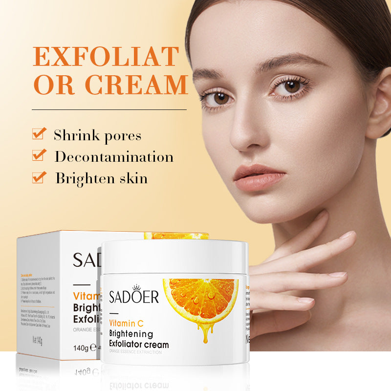 Vitamin C Lotion140g SADOER Deep Cleansing Gel Scrub Cross-Border Foreign Trade Wholesale