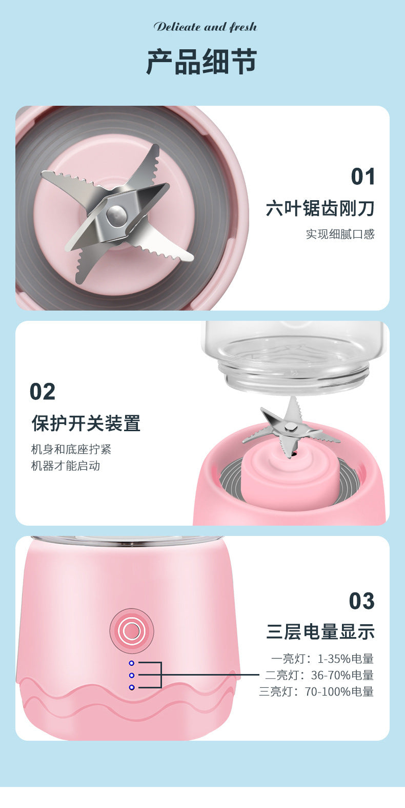 Wireless Juicer Portable Household Fruit Blender Cup Mini Juicer Cup Small Juice Extractor Gift Customization