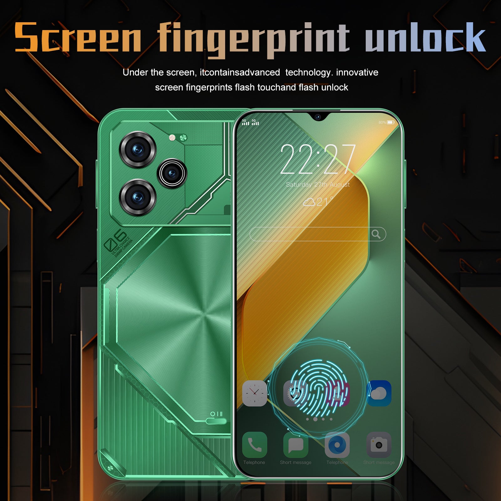 New Arrival Mobile Phone Pova6 Pro Android Large Screen In Stock16+1T smartphone factory price(Popular)