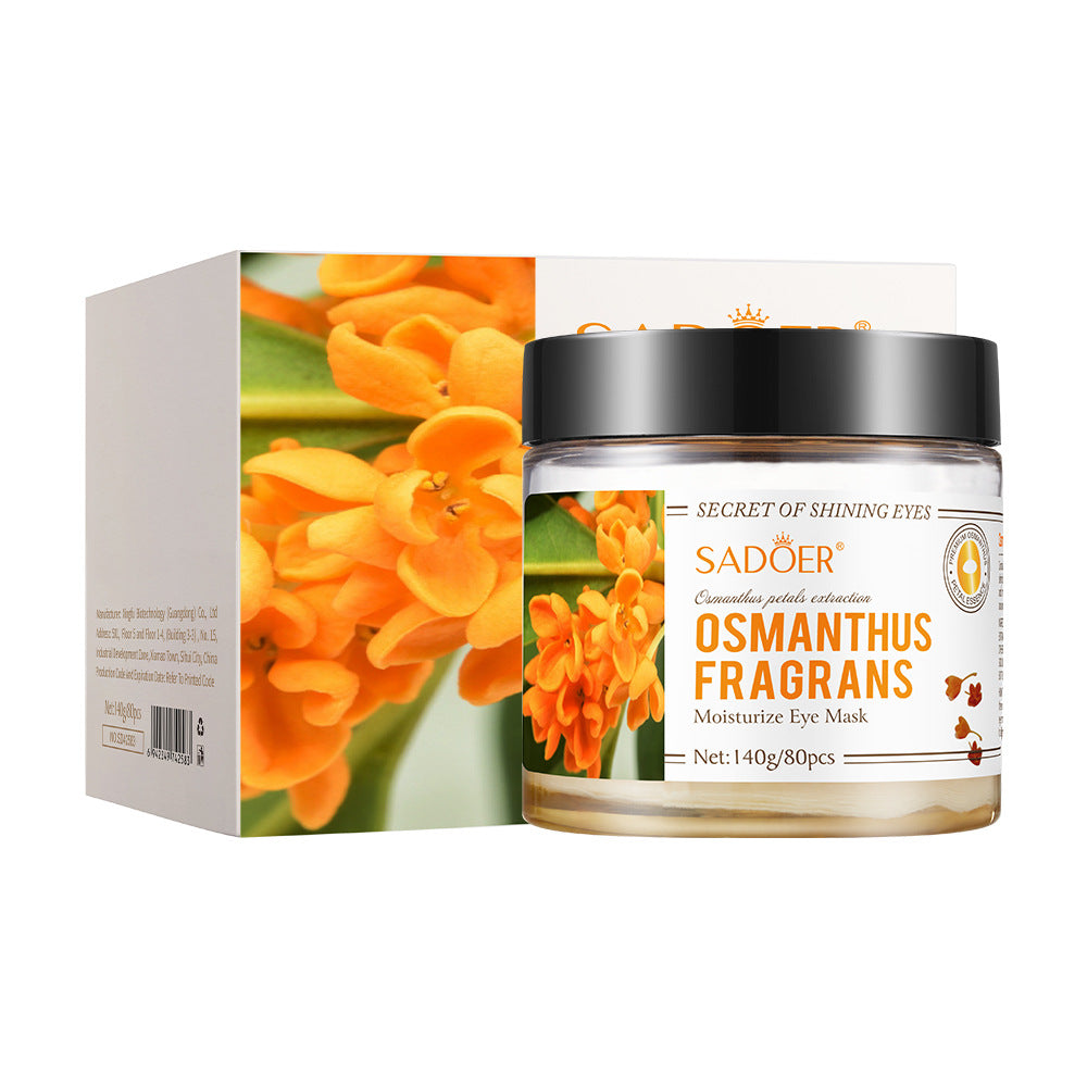 Golden Osmanthus Eye Mask Patch SADOER Moisturizing and Hydrating to Reduce Dark Circles  Foreign Trade Live Wholesale