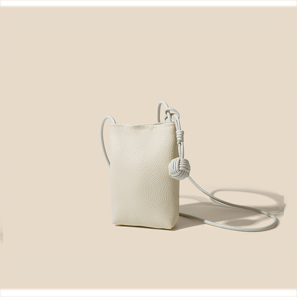 Mini Genuine Leather Phone Bag for Women togo Top Grain Leather Small Square Bag2025New Fashion Simple Versatile Crossbody Bag