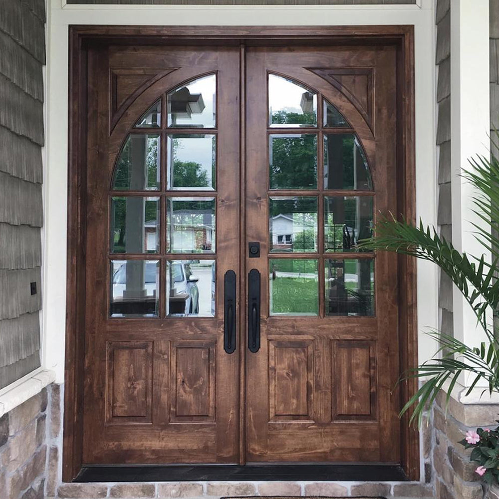 Latest Luxury Villa Design Solid Teak Wood Main Double Door China Classic Main Door Design Double Door