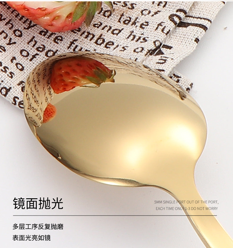 410Stainless Steel Tableware Restaurant Steak Knife Fork Oblique Handle Western Food Knife Fork Spoon6Human Portion24Set